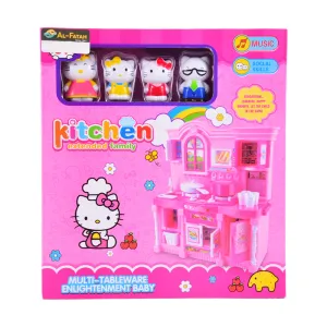 018-1A HELLO KITTY KITCHEN SET W-FIGURE