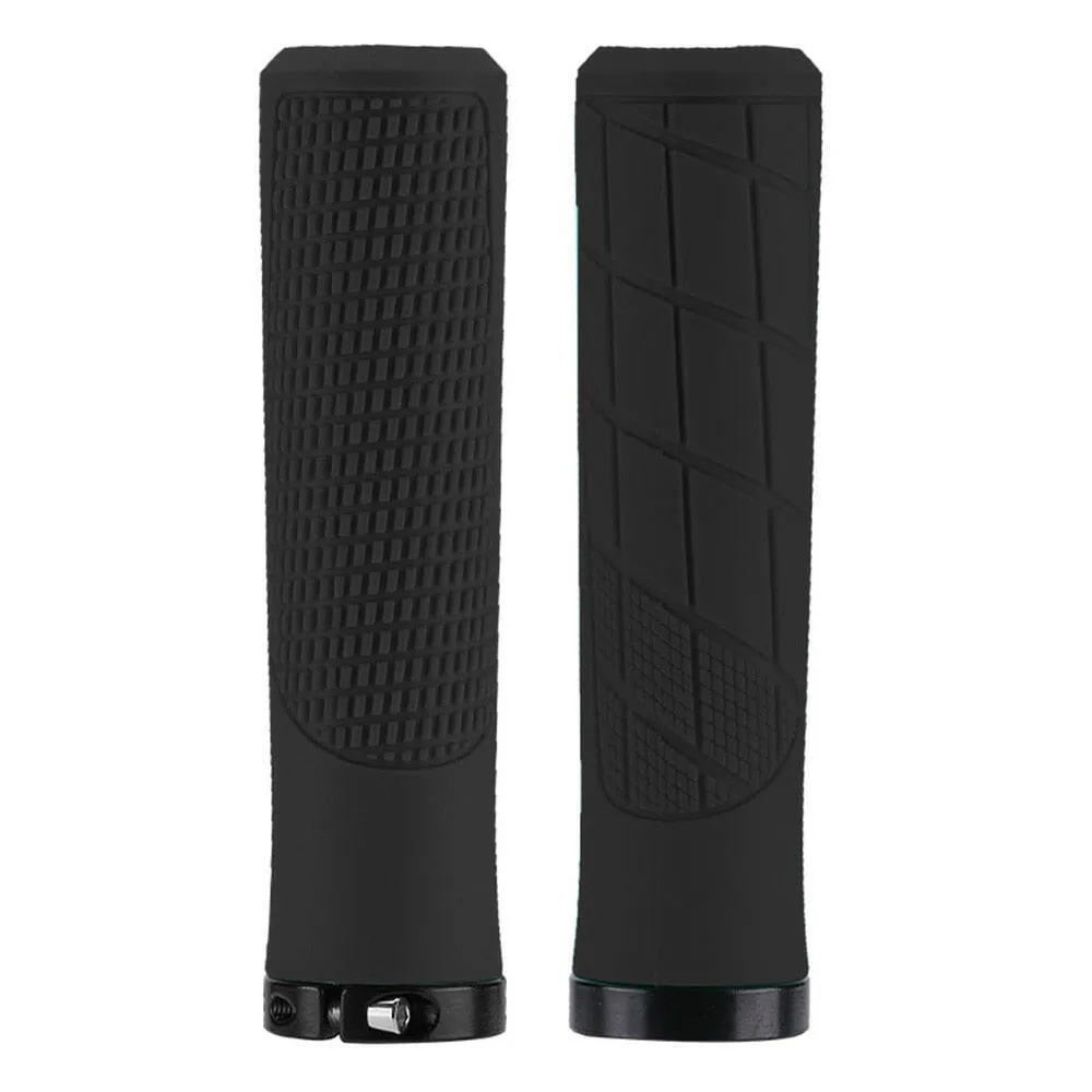 1 Pair Bicycle Rubber Grips Bilateral Lock Bicycle Handlebar Cover MTB Road Bike Handlebar Grips Non-slip Bicycle Handle Covers