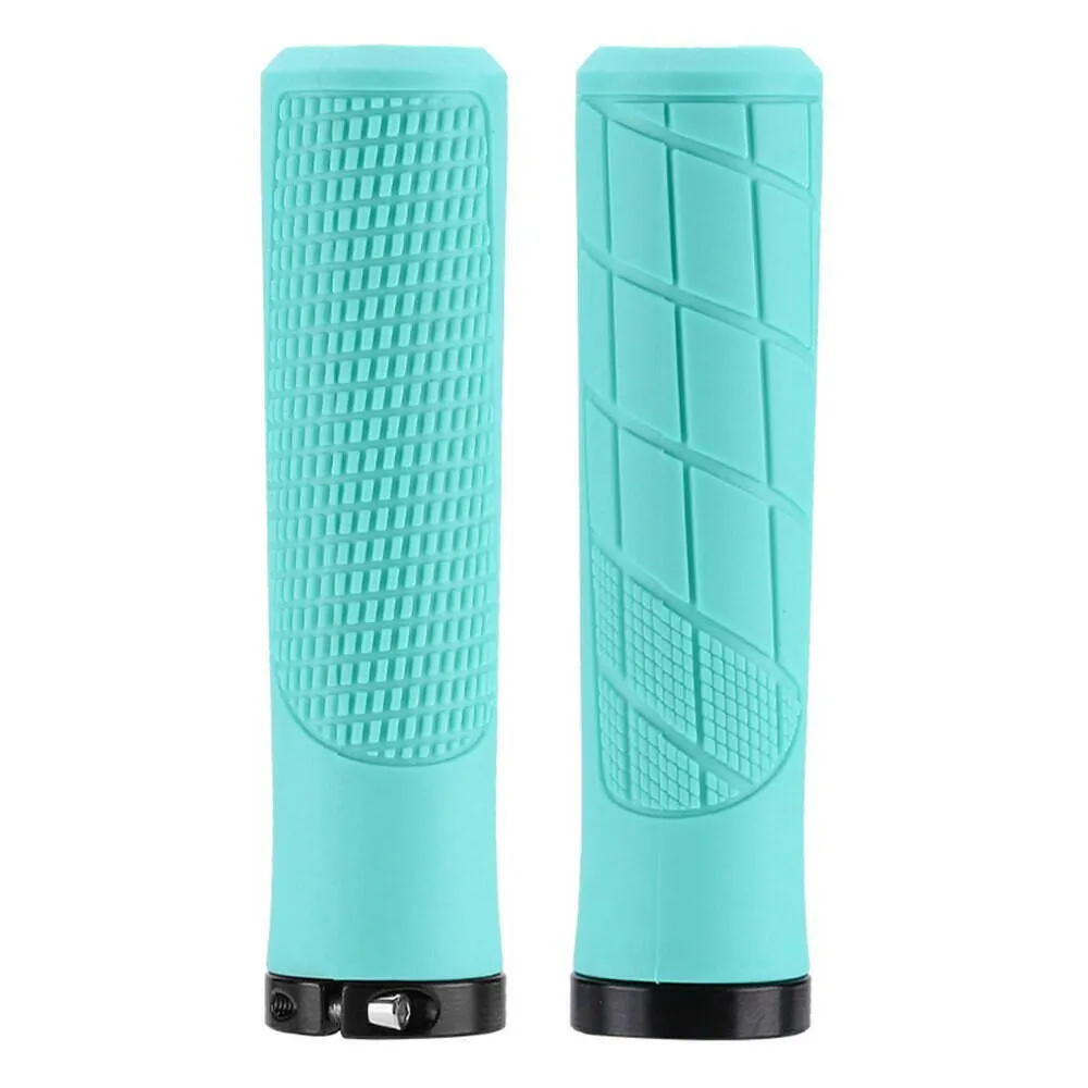 1 Pair Bicycle Rubber Grips Bilateral Lock Bicycle Handlebar Cover MTB Road Bike Handlebar Grips Non-slip Bicycle Handle Covers