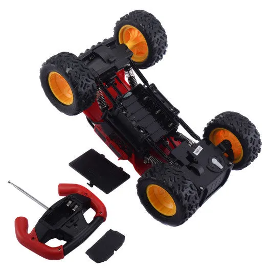 1:18 RC Monster Truck Remote Control Off-Road Car Rock Crawler 4 Wheel Drive-Red