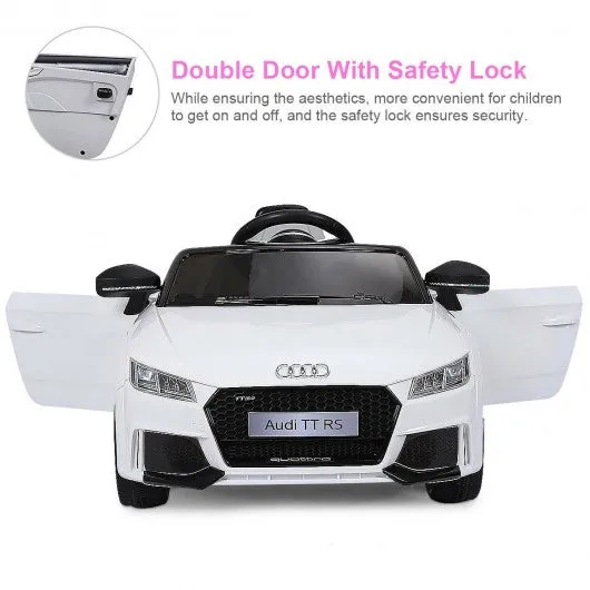 12V Audi TT RS Electric Remote Control MP3 Kids Riding Car-White