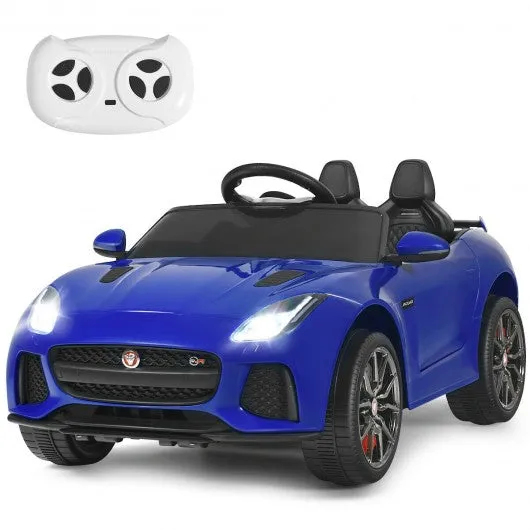 12V Jaguar F-Type SVR Licensed Kids Ride On Car-Navy