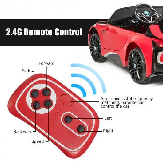 12V Licensed BMW I8 Kids Ride On Car-Red