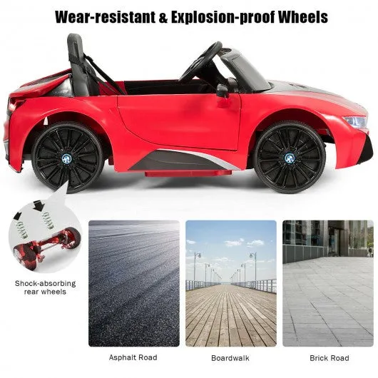 12V Licensed BMW I8 Kids Ride On Car-Red