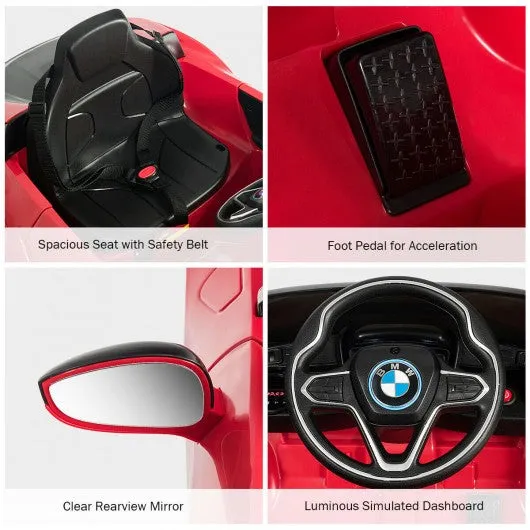 12V Licensed BMW I8 Kids Ride On Car-Red