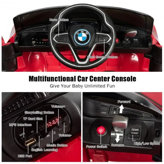 12V Licensed BMW I8 Kids Ride On Car-Red