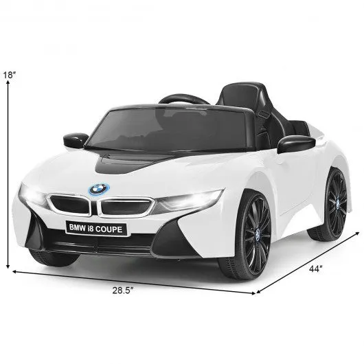 12V Licensed BMW I8 Kids Ride On Car-White