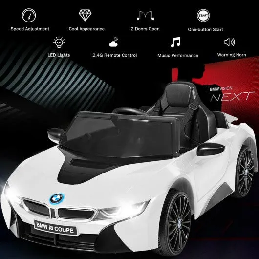 12V Licensed BMW I8 Kids Ride On Car-White