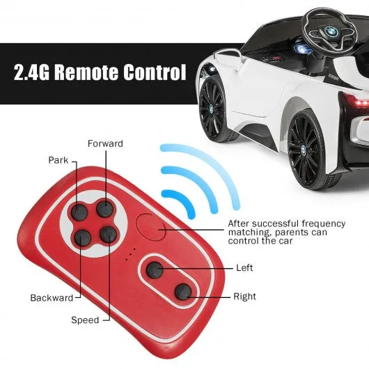 12V Licensed BMW I8 Kids Ride On Car-White