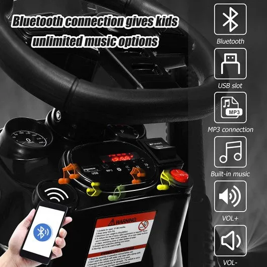 2 in 1 Electric 12V Kids Ride on Car Tractor w/Remote Control LED Light Horn-Red