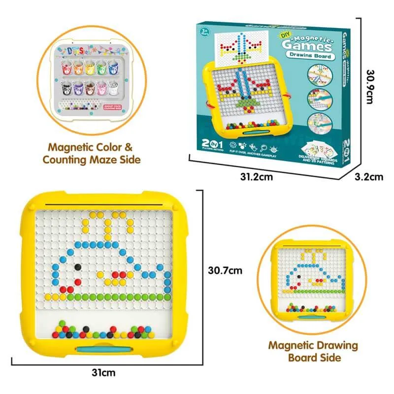 2-in-1 Magnetic Color and Number Maze