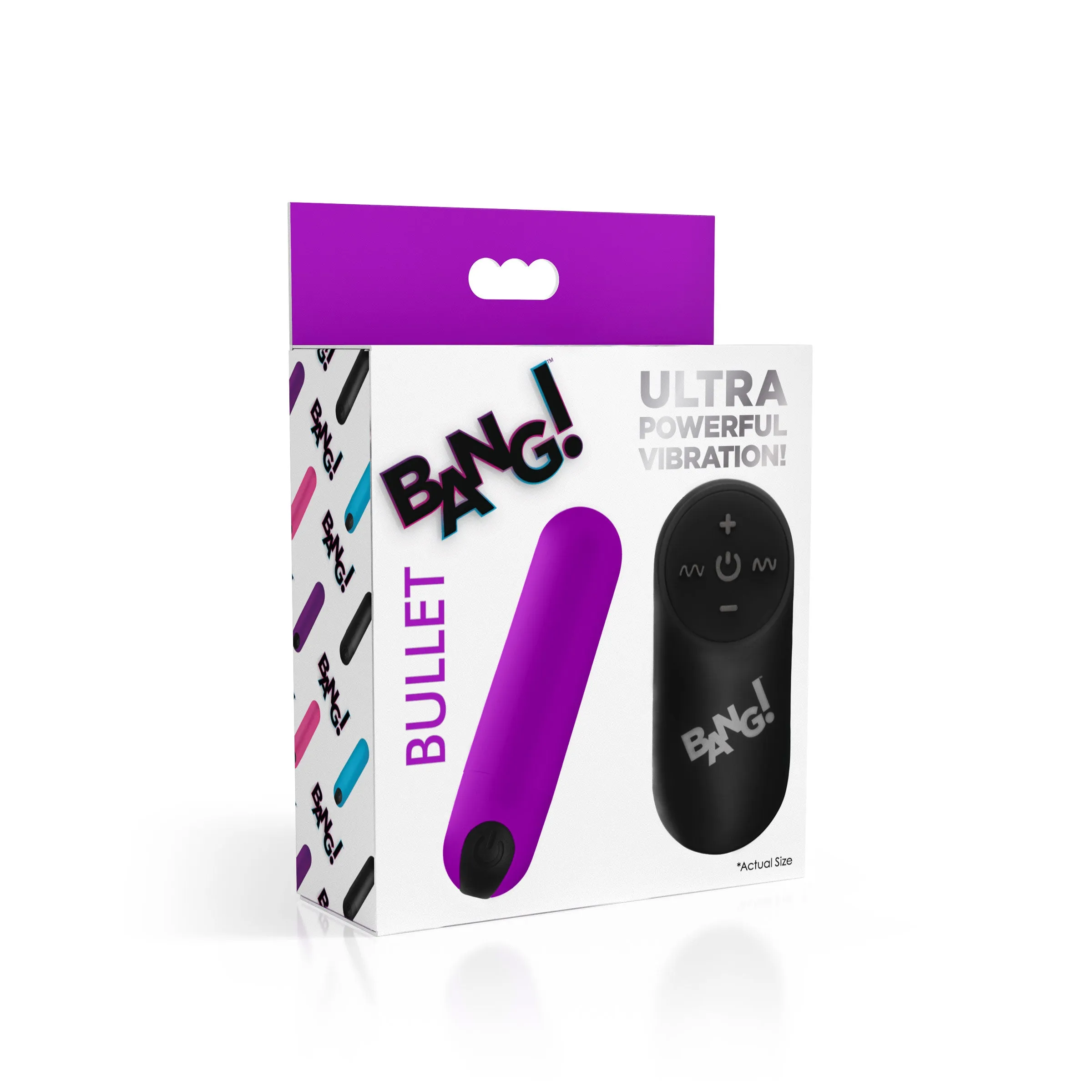 21X Vibrating Bullet with Remote Control - Purple