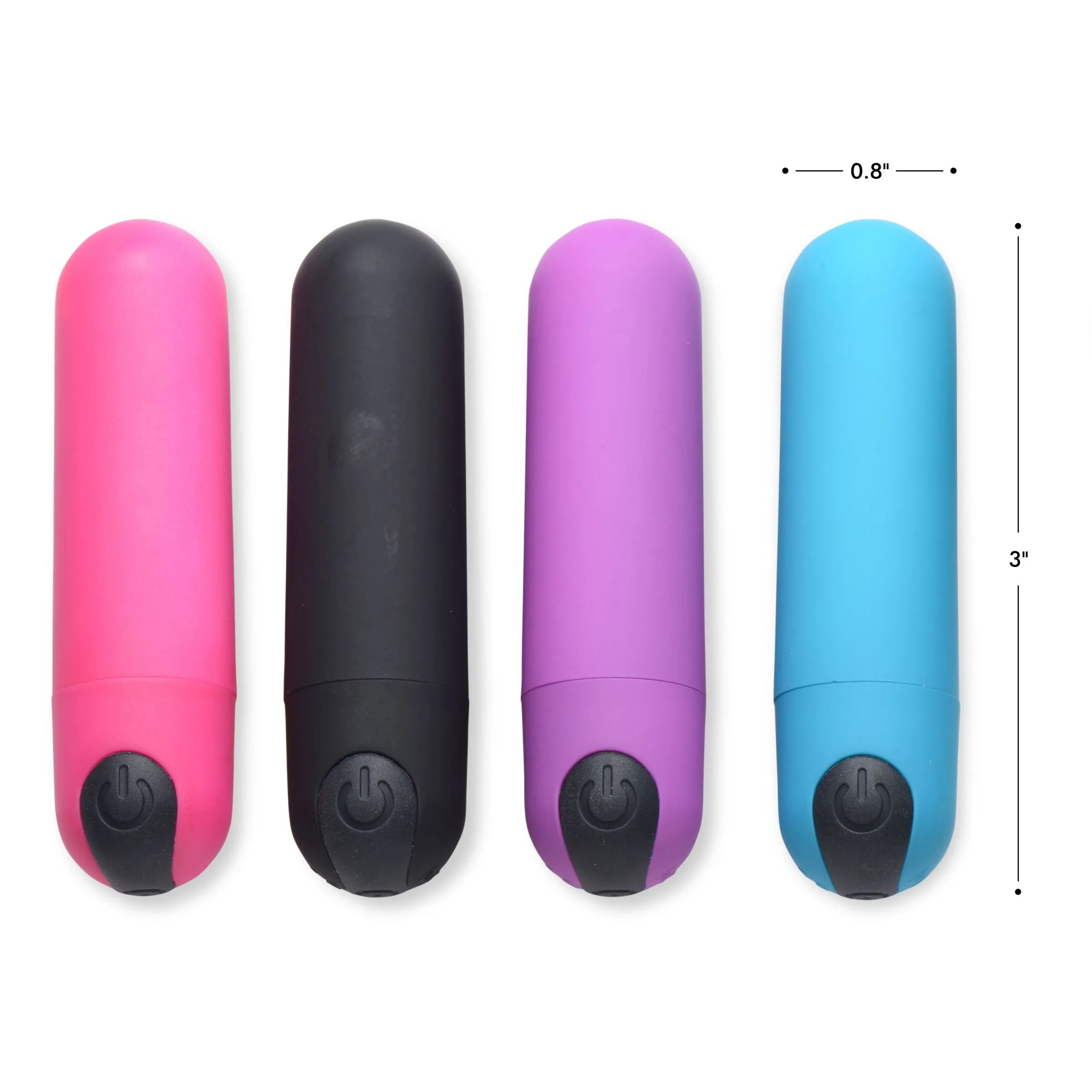 21X Vibrating Bullet with Remote Control - Purple