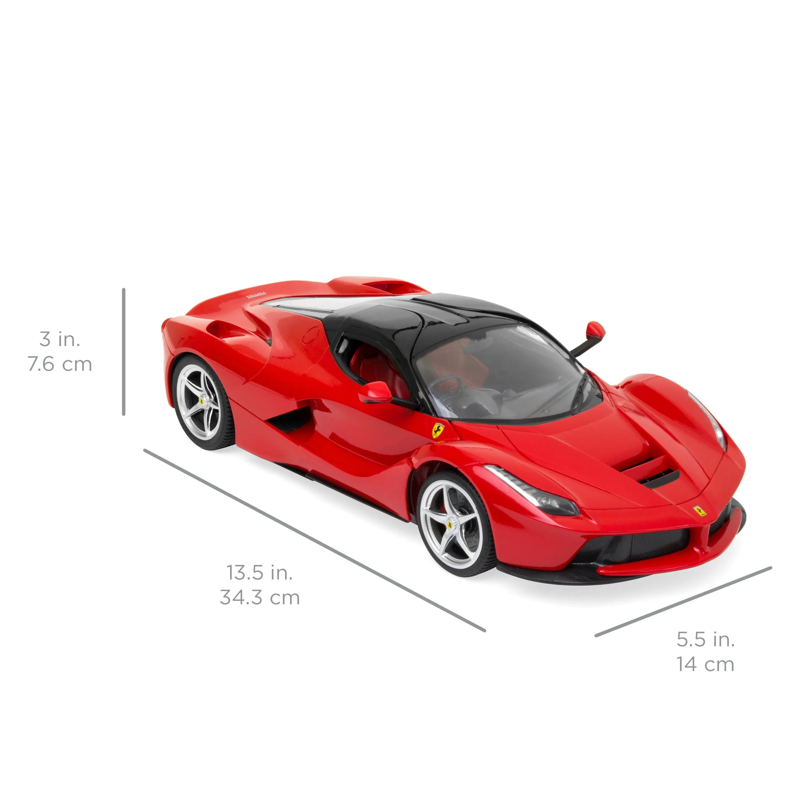 27 MHz 1/14 Scale Kids Ferrari Model RC Toy Car w/ 5.1 MPH Max Speed, Lights