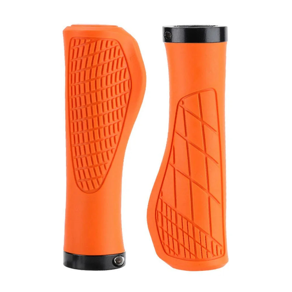 2PCS Non-slip Mountain Bike Handlebar Grips Soft Rubber MTB Grips Anti-skid Comfortable Lockable Bicycle Grips Bike Parts