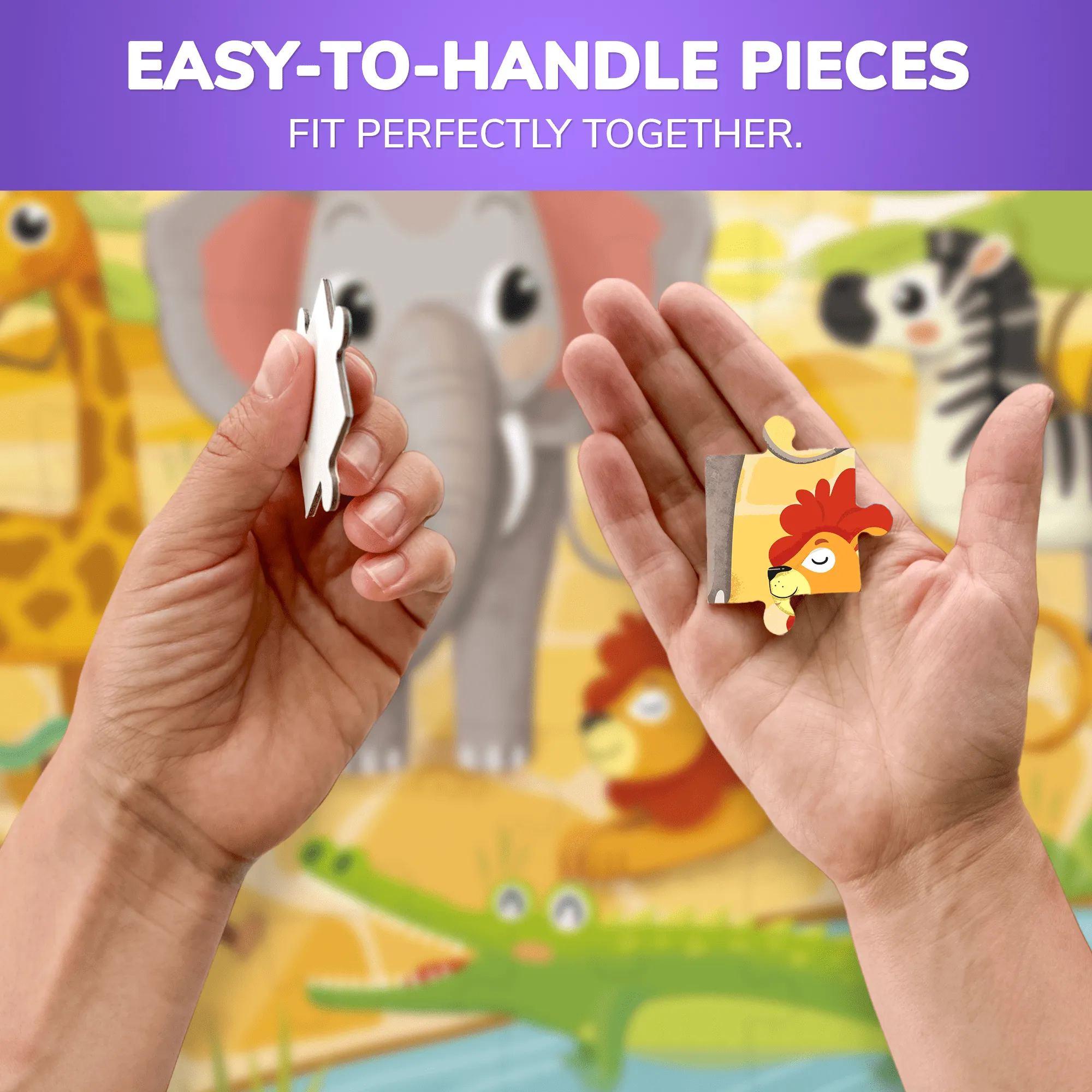 30 Pcs Jigsaw Puzzles for Kids | Africa Animals