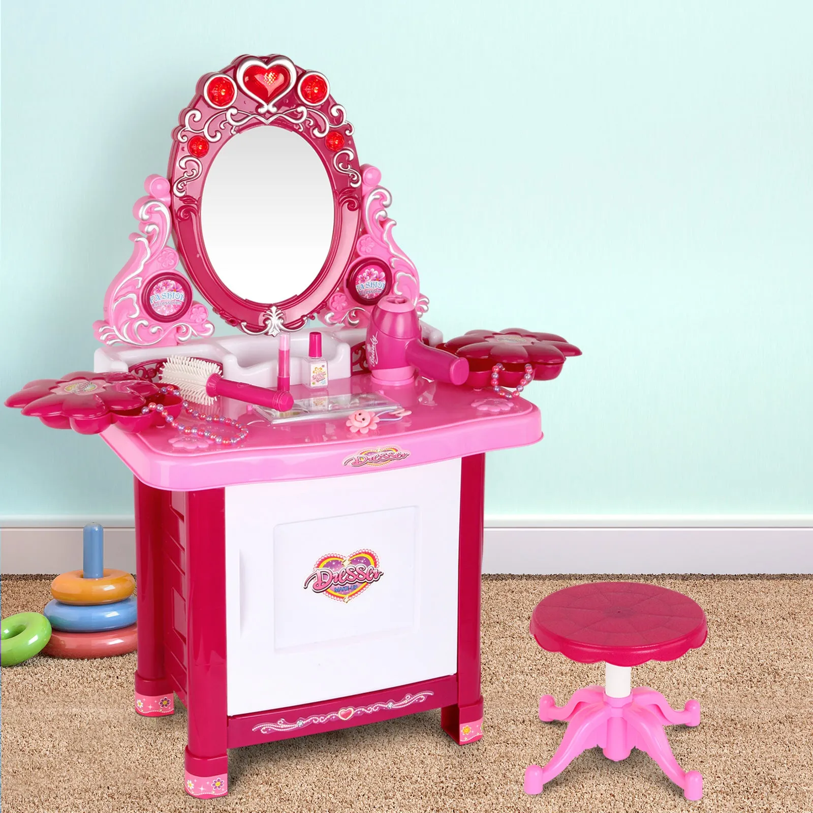 30pc Kids Vanity Set w/ Lights & Sound - Keezi