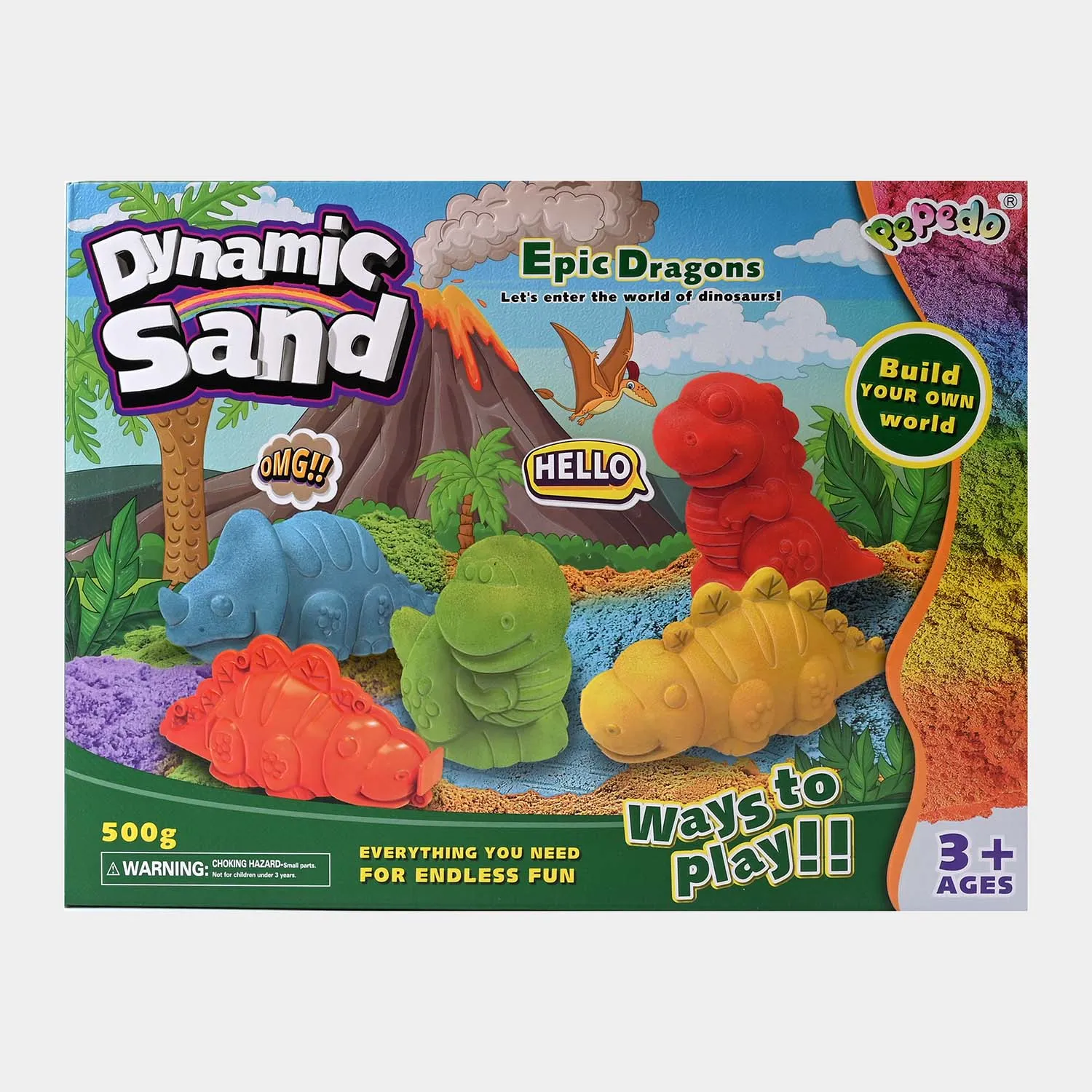 3D Dinosaur Magic Sand Play Set