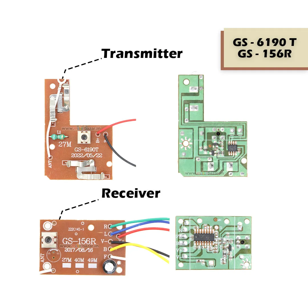 4CH RC Remote Control Wireless Transmitter and Receiver Circuit Board