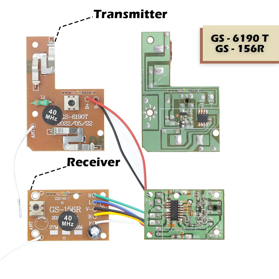 4CH RC Remote Control Wireless Transmitter and Receiver Circuit Board