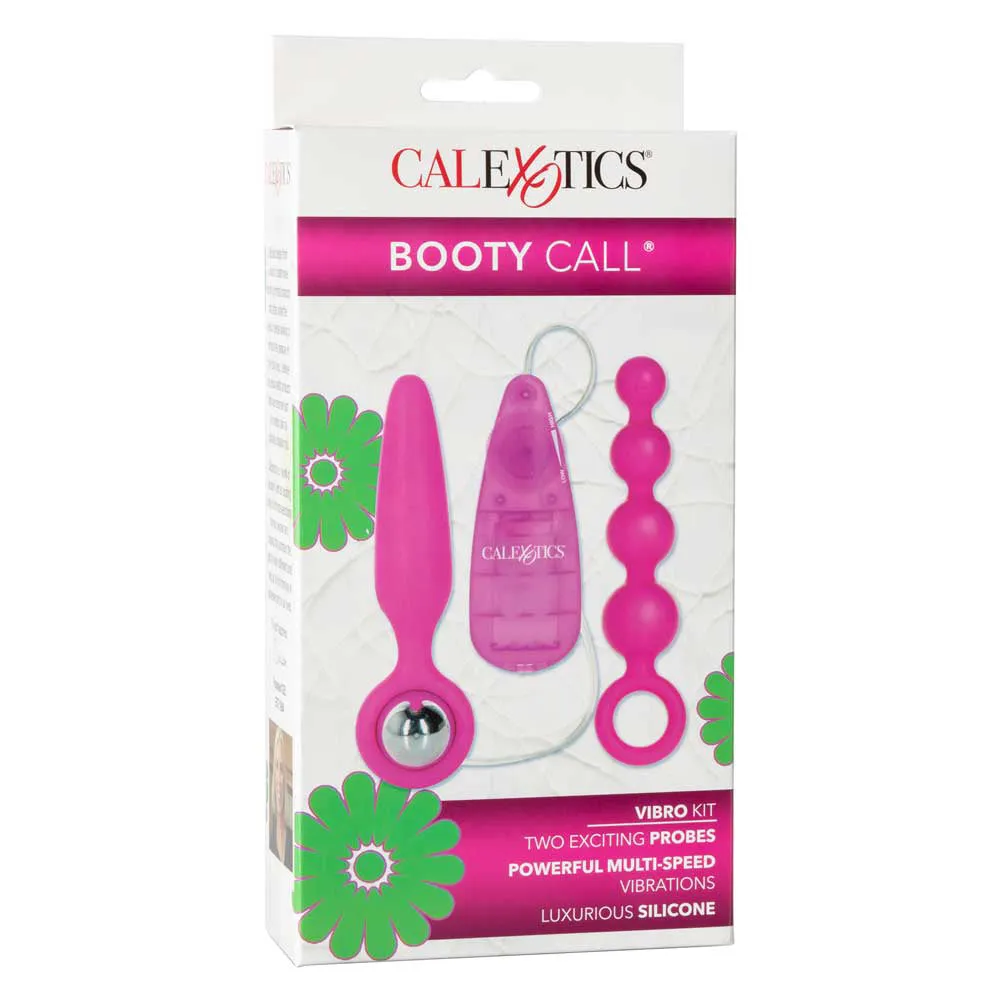 Booty Call Booty Vibro Kit With Anal Plug, Beads & Bullet Vibrator