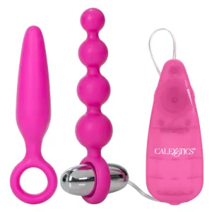 Booty Call Booty Vibro Kit With Anal Plug, Beads & Bullet Vibrator