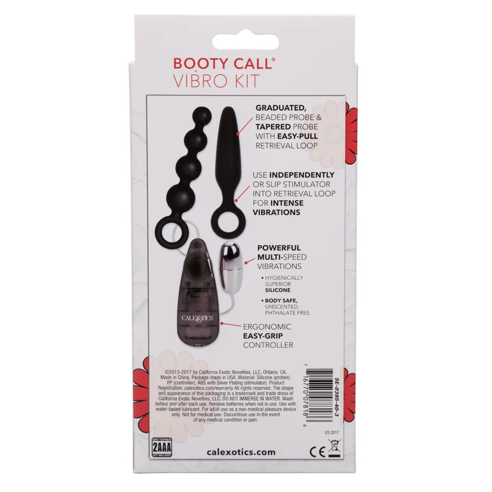 Booty Call Booty Vibro Kit With Anal Plug, Beads & Bullet Vibrator