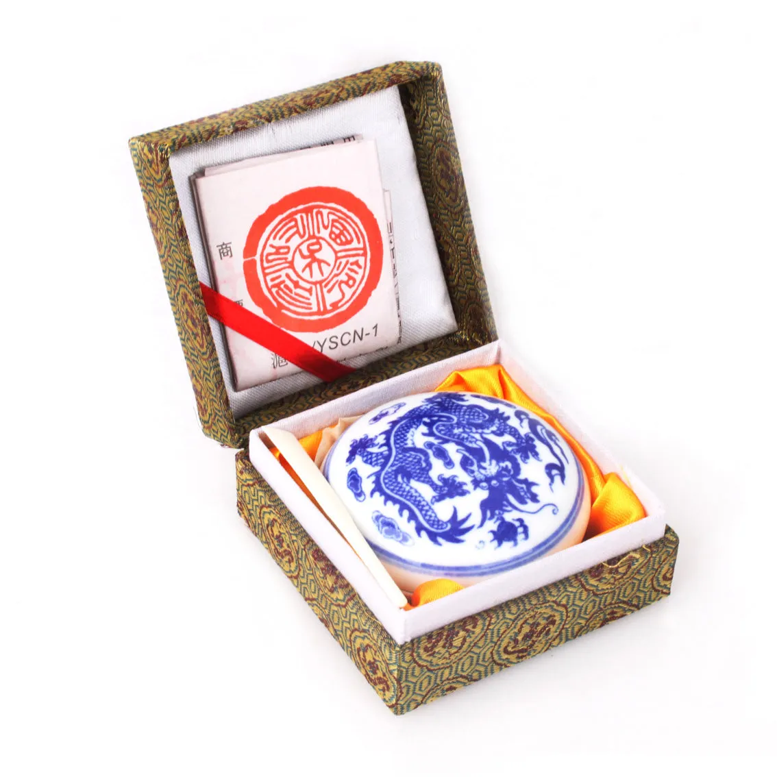 Bright Chinese Seal Paste with Gift Box and Container