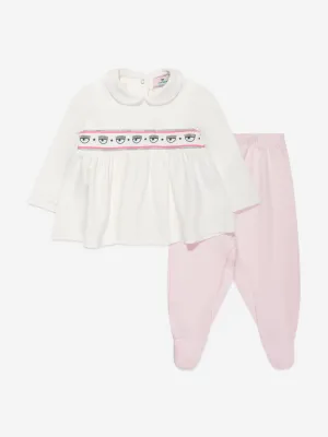 Chiara Ferragni Baby Girls Top And Leggings Set