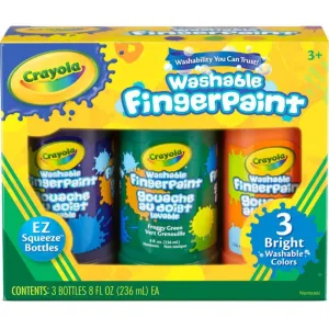 Crayola Secondary Washable Finger Paint 8oz 3ct