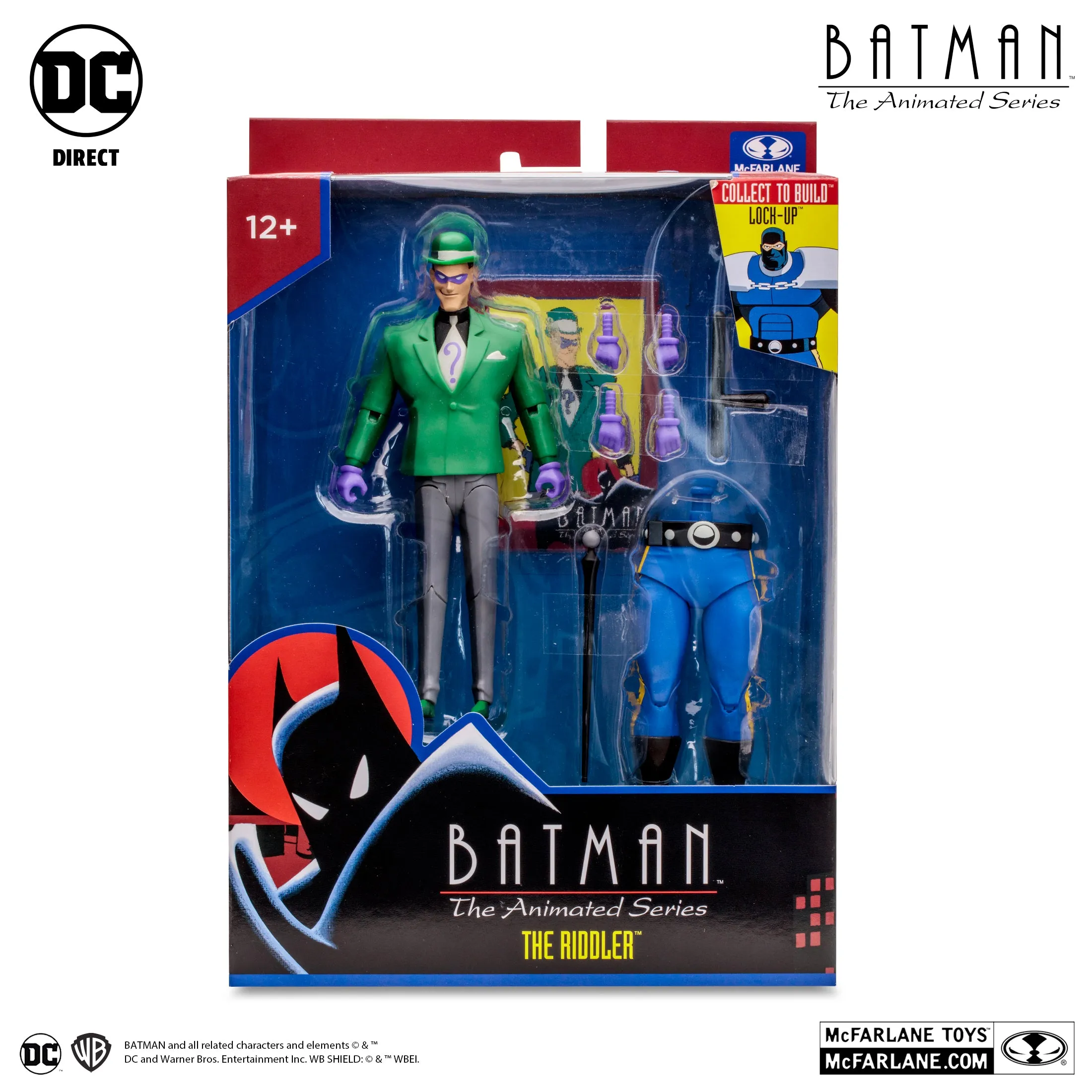 DC Comics Batman The Animated Series: The Riddler (Lock-Up BAF) 7" Inch Scale Action Figure - McFarlane Toys (Target Exclusive)