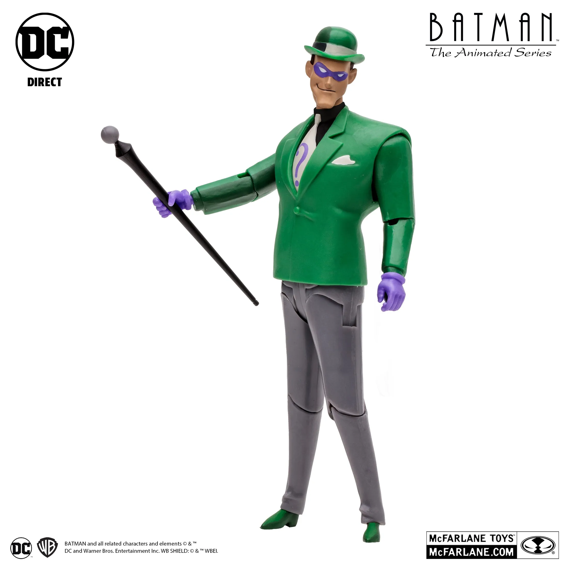 DC Comics Batman The Animated Series: The Riddler (Lock-Up BAF) 7" Inch Scale Action Figure - McFarlane Toys (Target Exclusive)