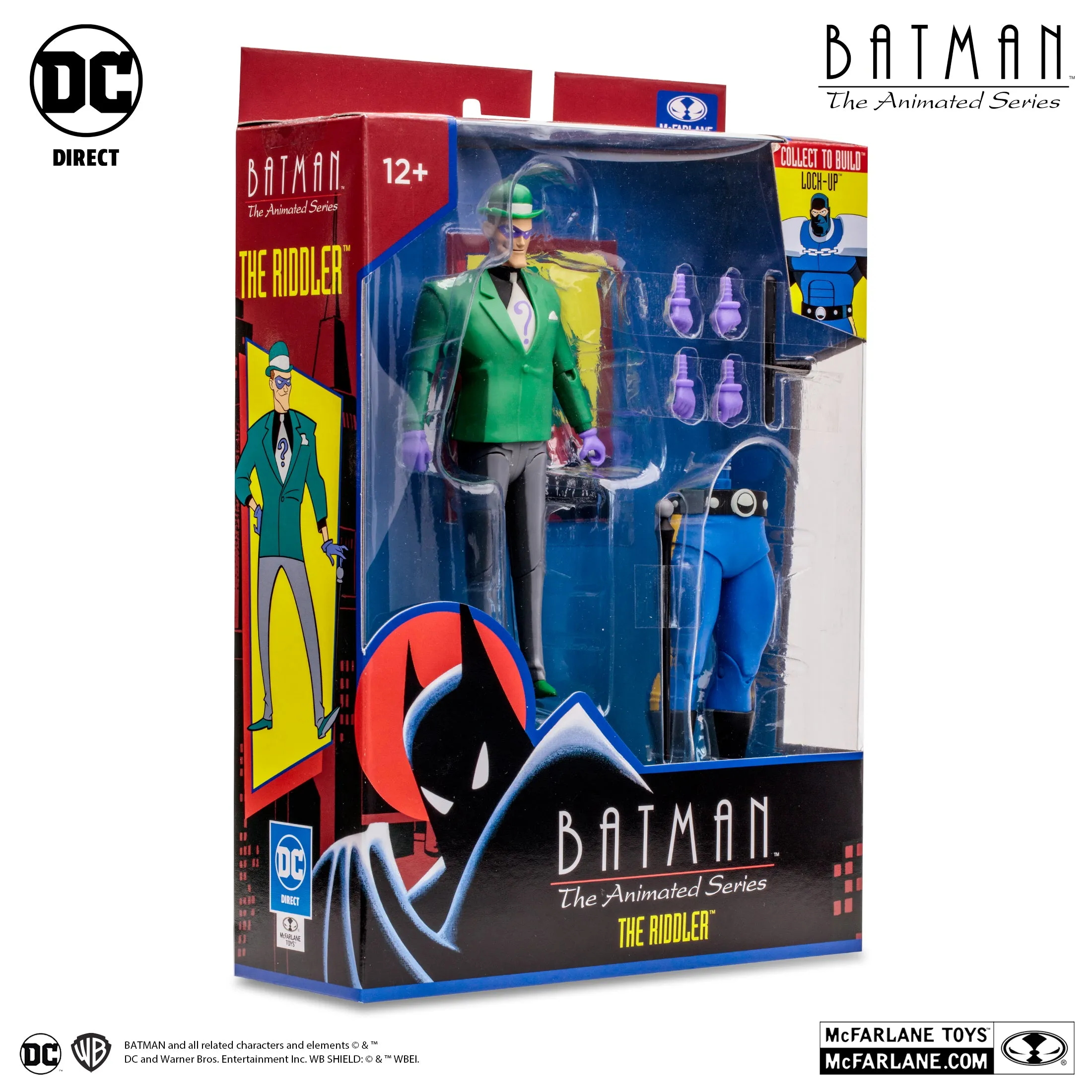 DC Comics Batman The Animated Series: The Riddler (Lock-Up BAF) 7" Inch Scale Action Figure - McFarlane Toys (Target Exclusive)