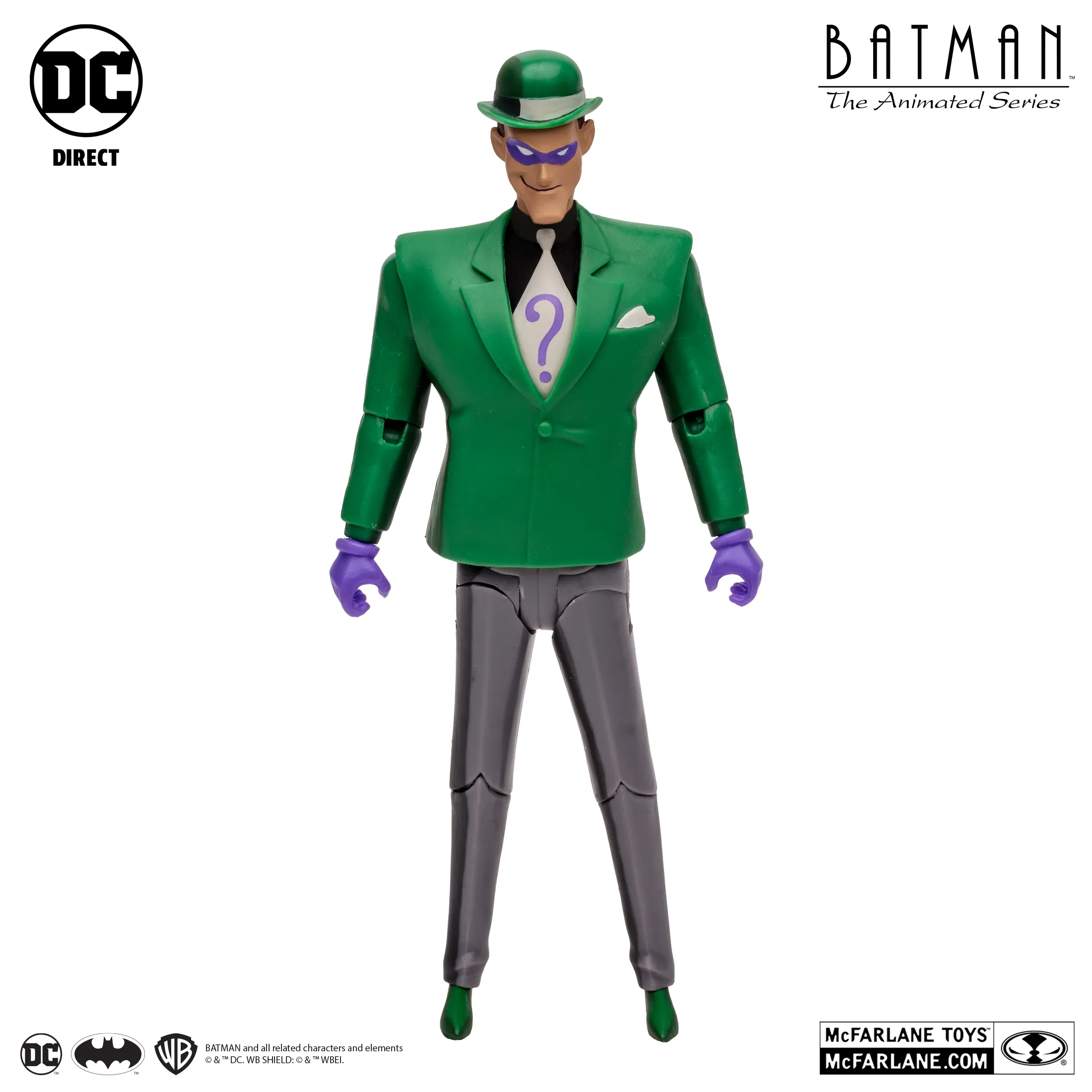 DC Comics Batman The Animated Series: The Riddler (Lock-Up BAF) 7" Inch Scale Action Figure - McFarlane Toys (Target Exclusive)