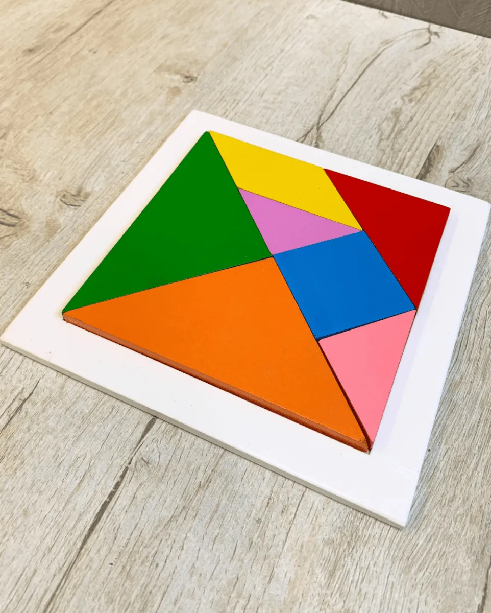 Earthytweens 7 Pieces Wooden Tangram Puzzle