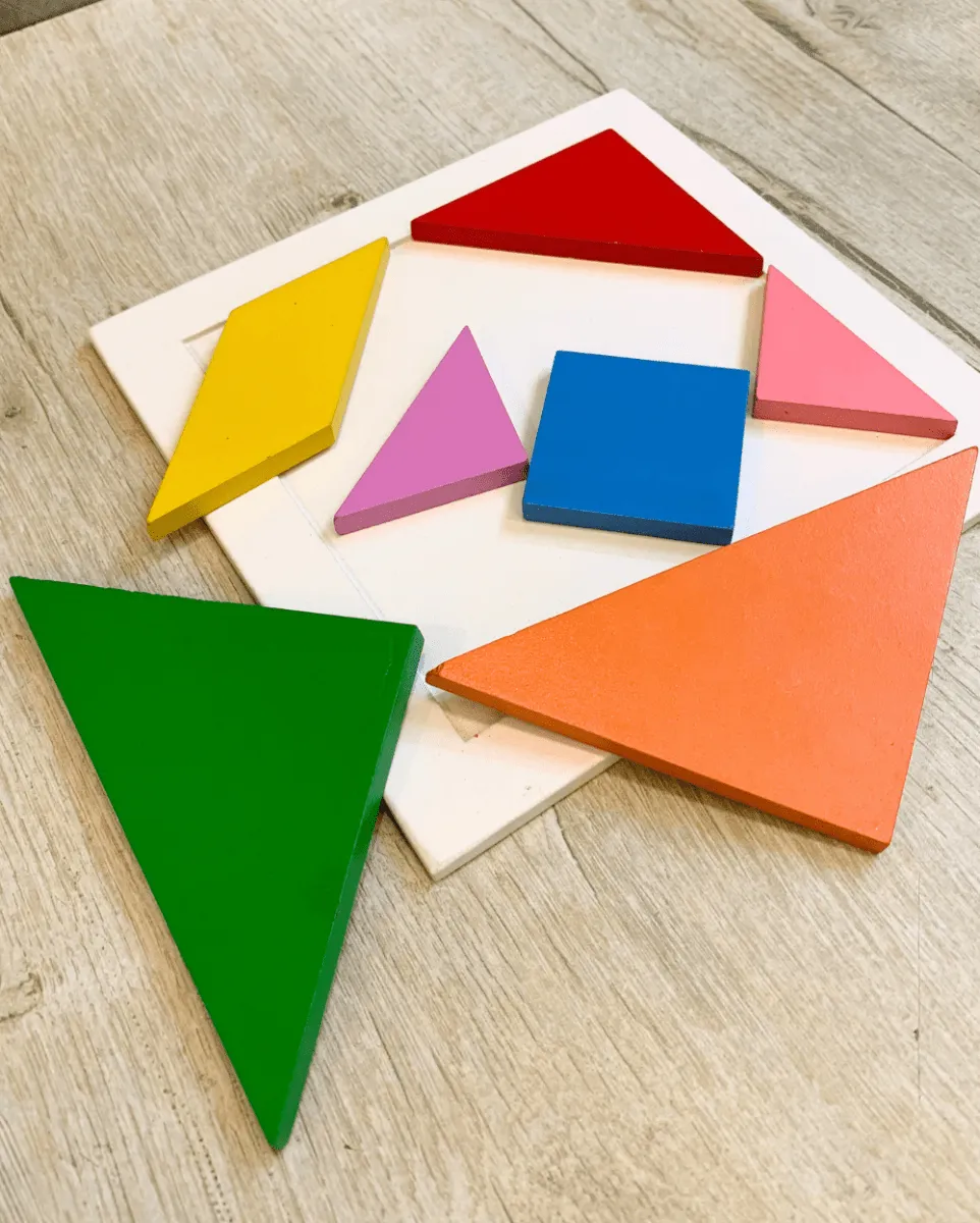 Earthytweens 7 Pieces Wooden Tangram Puzzle