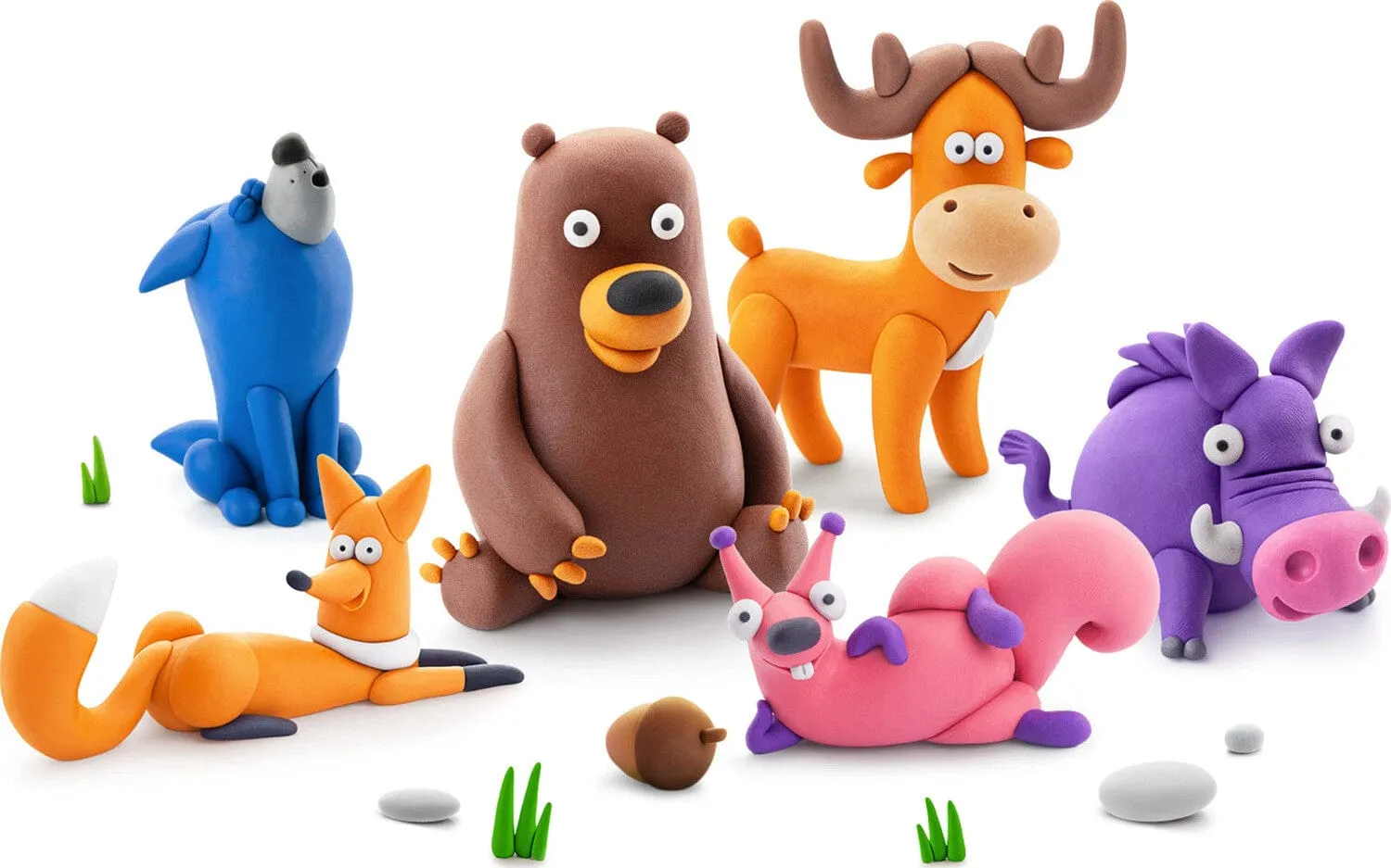 Fat Brain Hey Clay Forest Animals - Art Kits for Kids