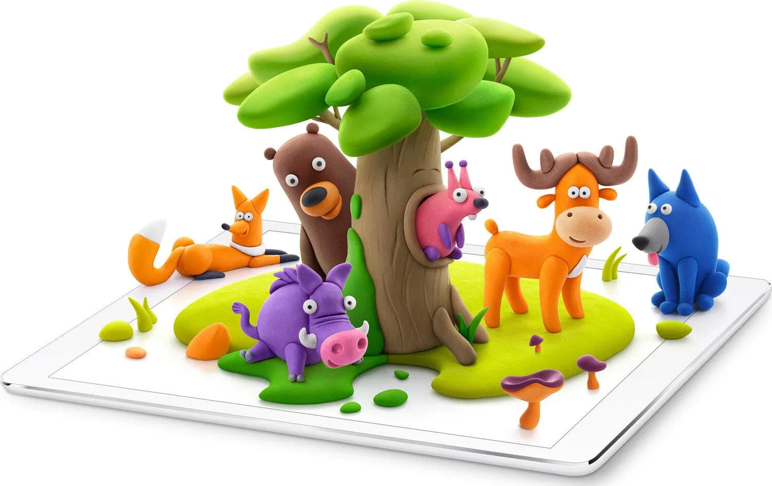 Fat Brain Hey Clay Forest Animals - Art Kits for Kids