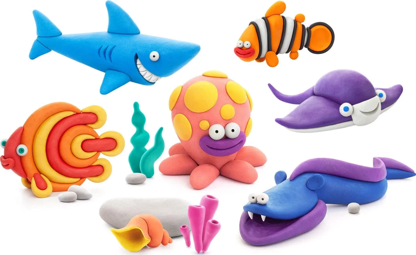 Fat Brain Hey Clay Ocean Creatures - Art Kits for Kids