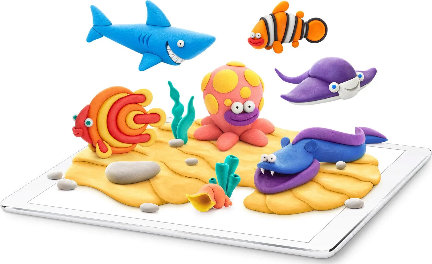 Fat Brain Hey Clay Ocean Creatures - Art Kits for Kids