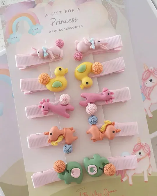 H10 Children's Hair Clip Set