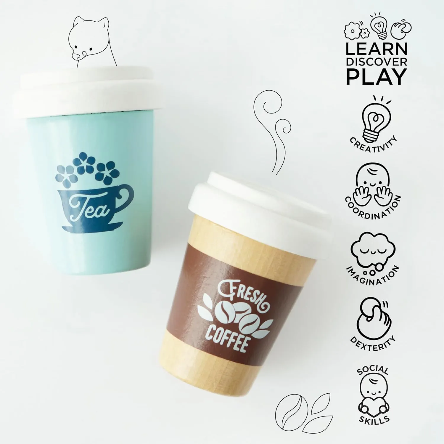 Le Toy Van TV337 Eco Cups Tea & Coffee