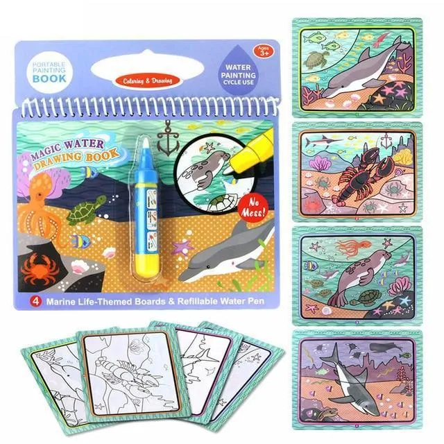 Magic Fun - Water Coloring Book (2 pcs set)