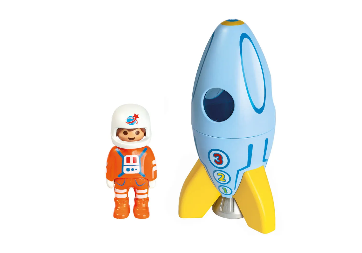 Playmobil 1.2.3 Astronaut with Rocket