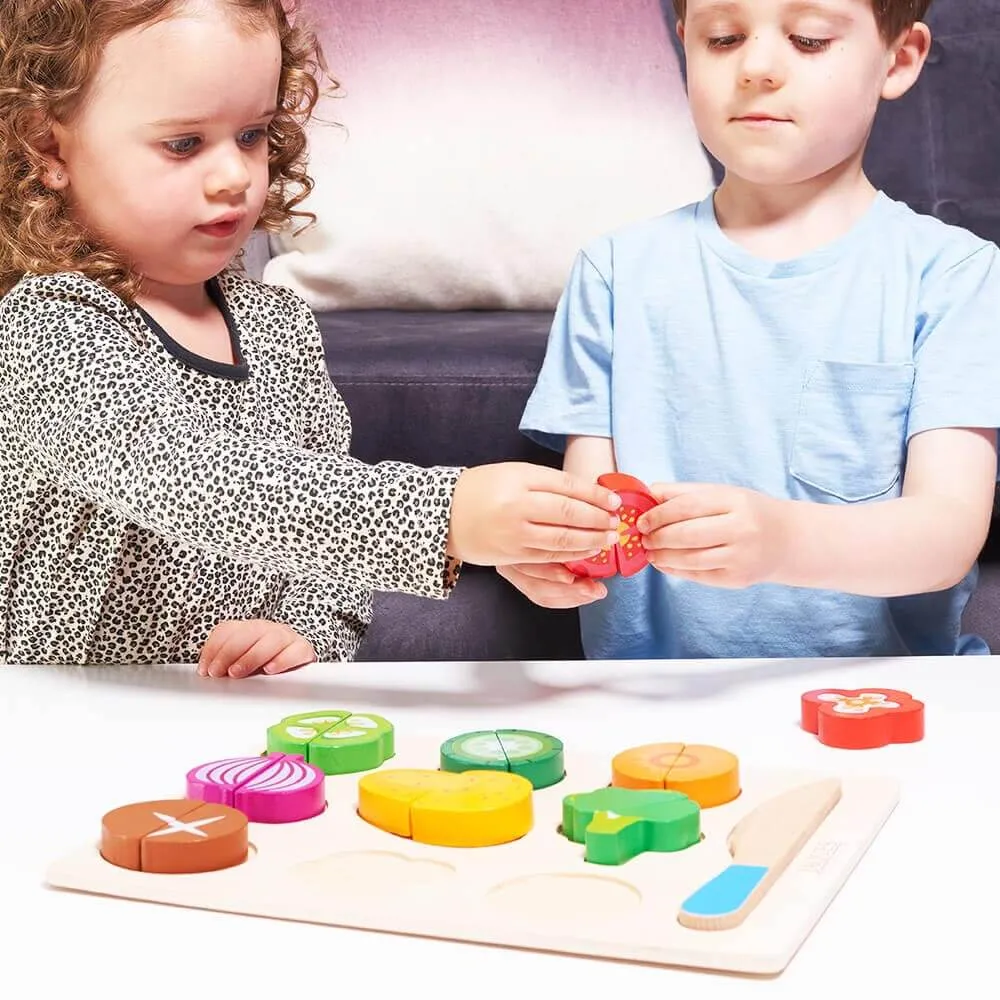 Pretend Vegetable Board - Wooden Play Food