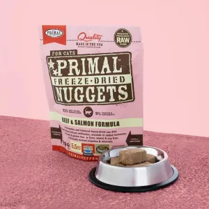 Primal Freeze Dried  Beef & Salmon Nuggets  For Cats