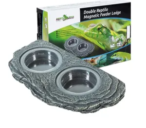 REPTIZOO ARBOREAL SINGLE \ DOUBLE FEEDER ROCK LEDGE MAGNETIC