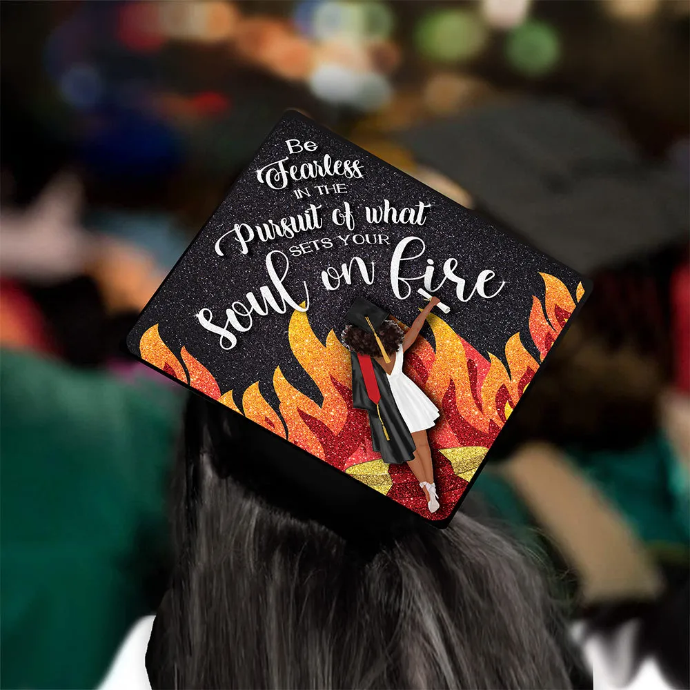 Set Your Soul on Fire Grad Cap Tassel Topper