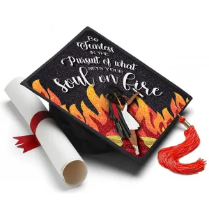 Set Your Soul on Fire Grad Cap Tassel Topper