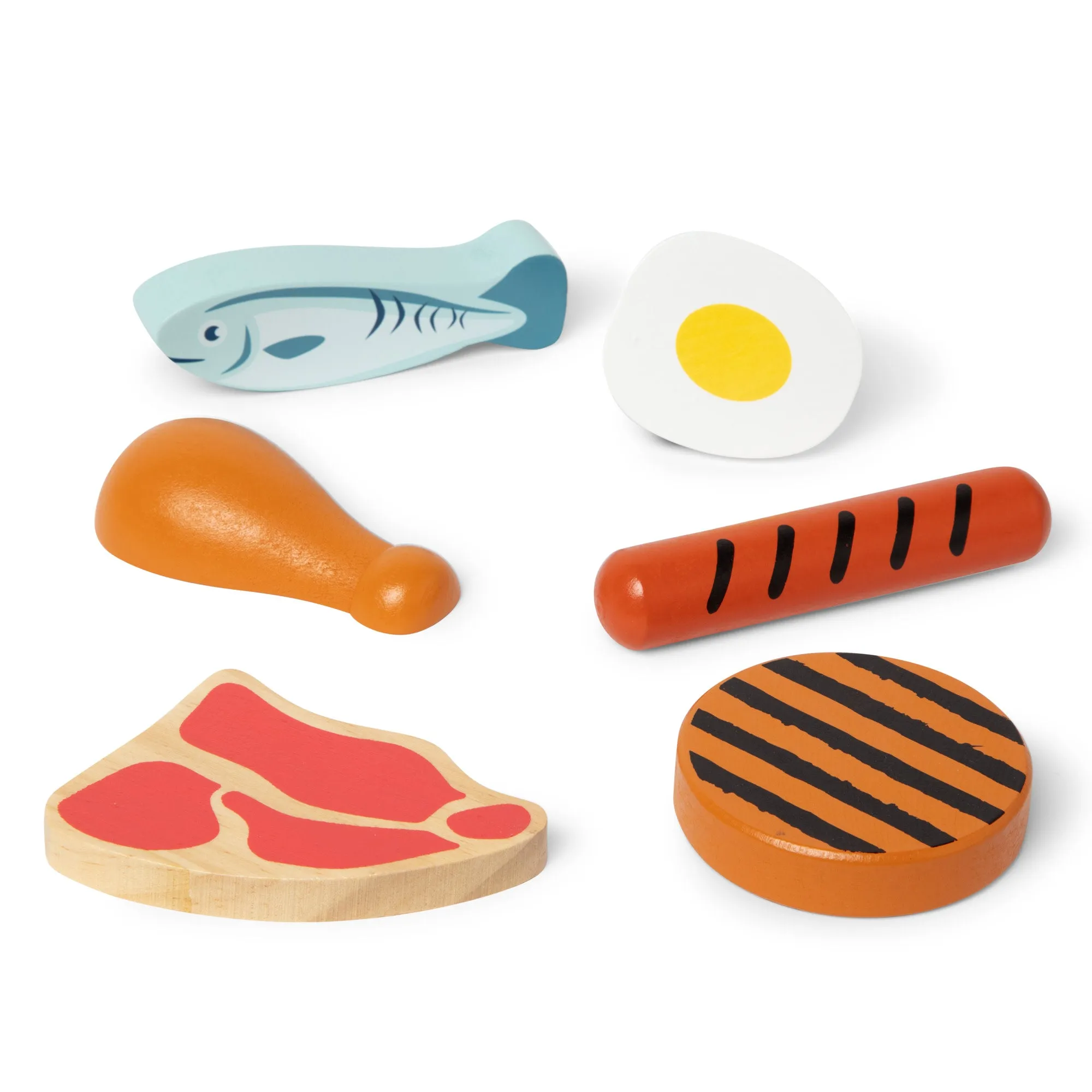 Wooden Food Groups Play Set – Protein